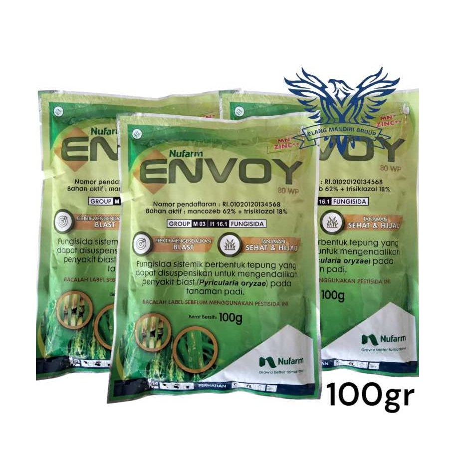 Envoy 80wp 100gr Mankozeb 62% + trisiklazol 18% Fungsida Untuk Mengendalikan Penyakit Pada tanaman p