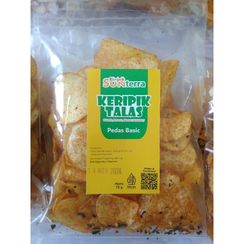 

Keripik Talas Pedas Basic 75gr