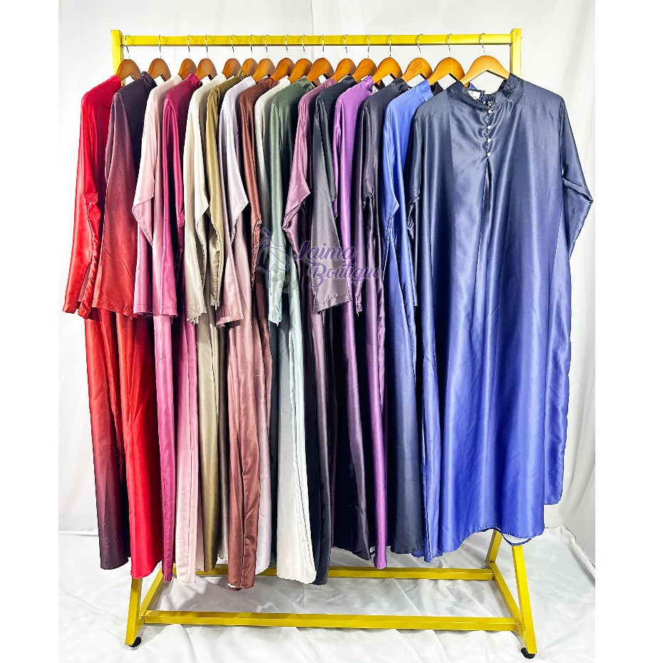 LAIMABOUTIQUE A31 - ALMIRA GAMIS GRADASI 2 WARNA BAHAN SUTRA SILK PREMIUM | DRESS GRADASI 2 WARNA WA