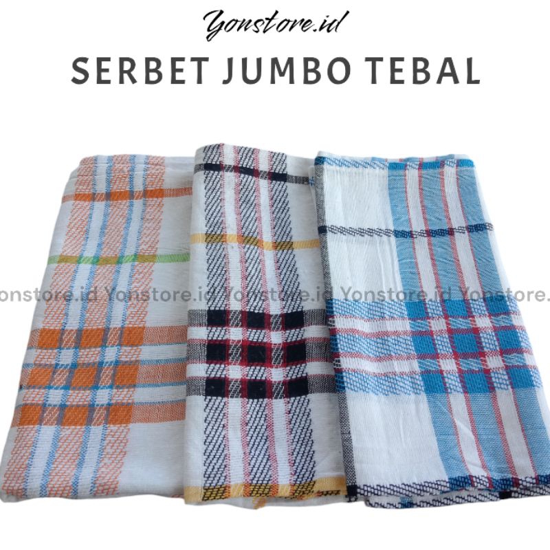 Termurah 3pcs (sebet 005)/serbet dapur/kain lap piring/serbet jumbo tebal/kain lap bahan katun