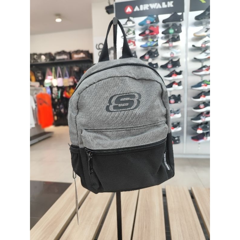 Tas Ransel Mini Wanita - SKECHERS  Mini Backpack (6L) - Grey  [SKESBP8380GY] - Original