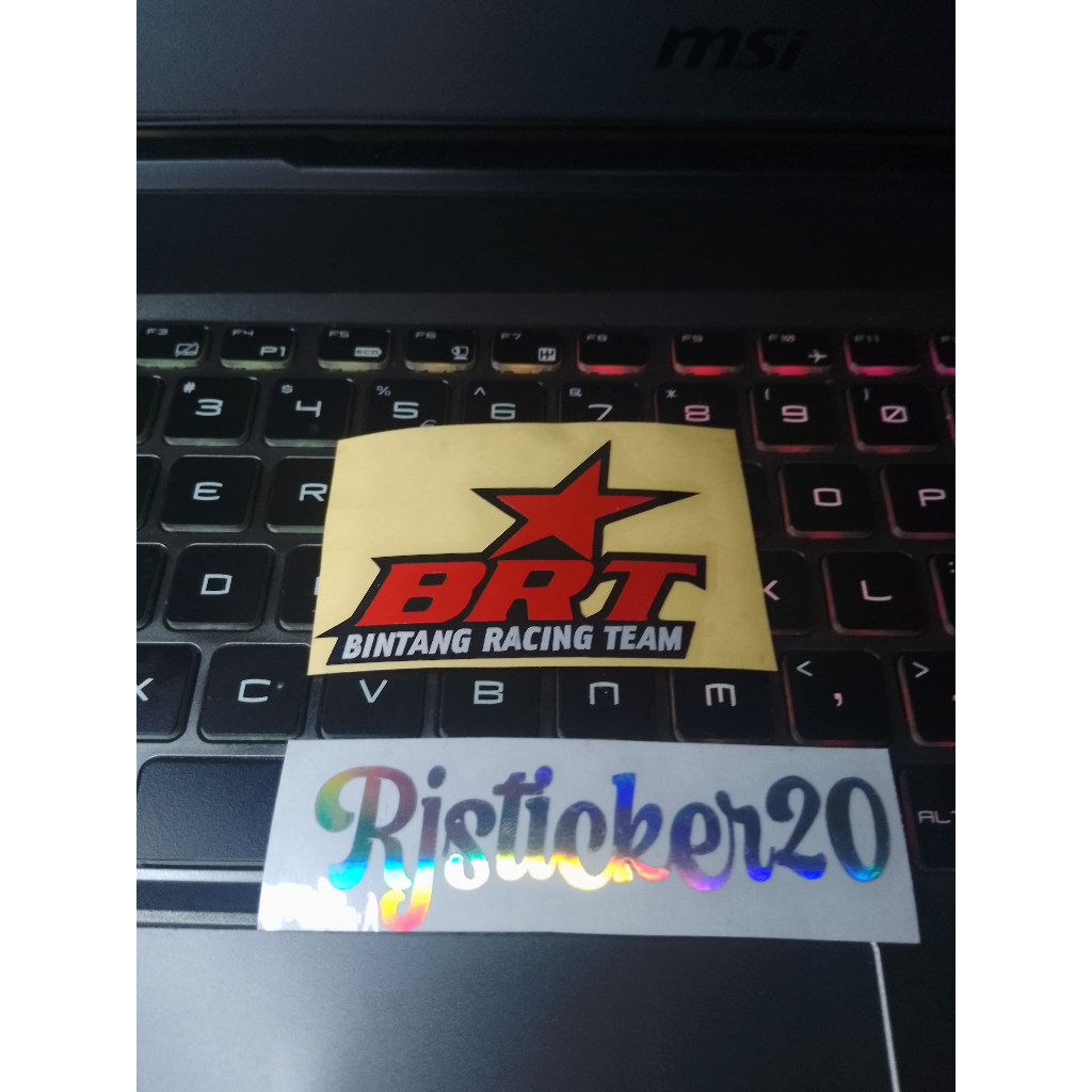 Sticker Cutting / Sticker Variasi Motor BRT BINTANG RACING TEAM