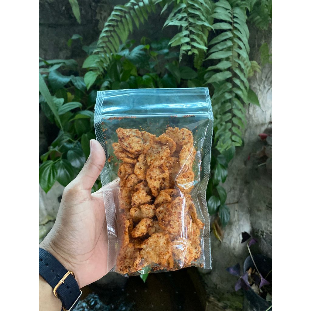 

(SIMBI Pedas) Telo Crunch 130g / bumbu rempah yang banyak dan nikmat untuk dijadikan tambahan lauk pauk makan