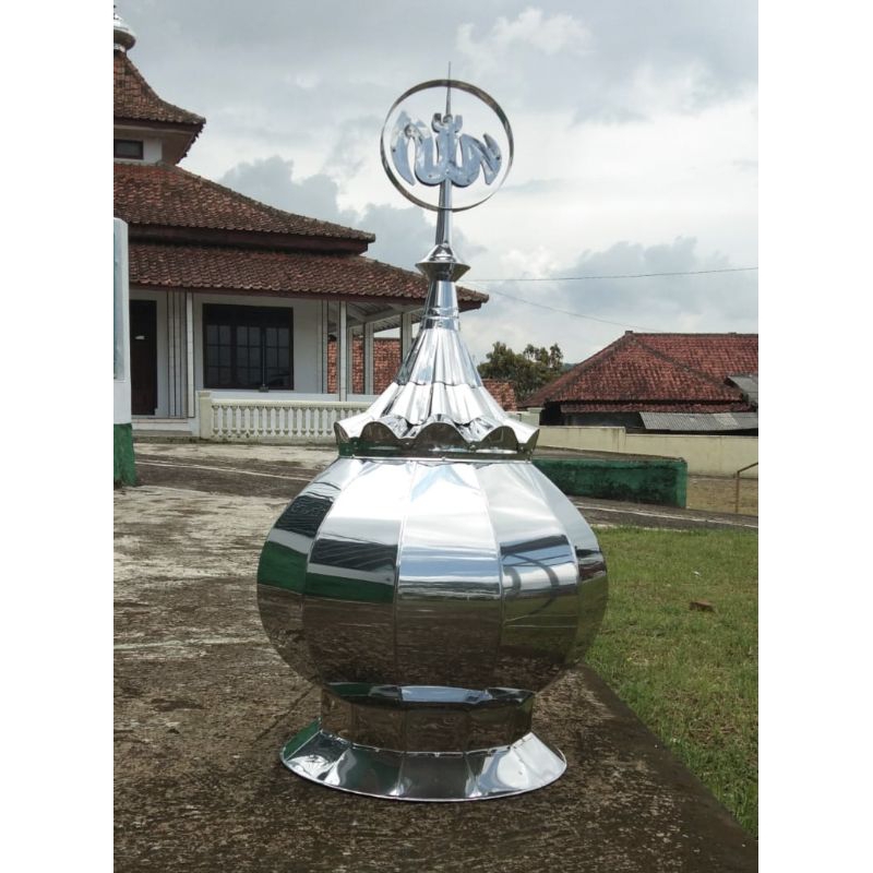 Kubah masjid stainless steel Dm 80cm