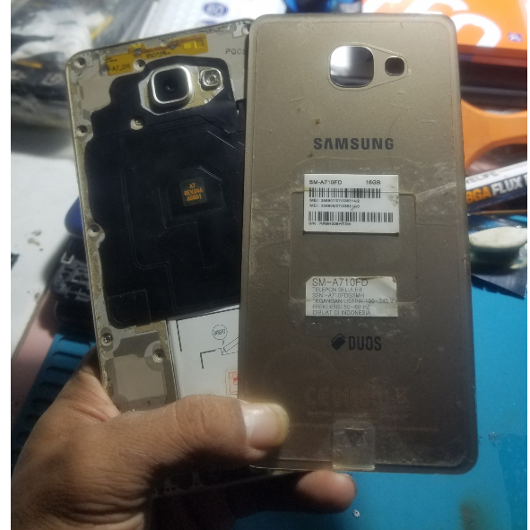 SAMSUNG A7 2016 A710 Minus LCD Mesin Hidup Sein Resmi