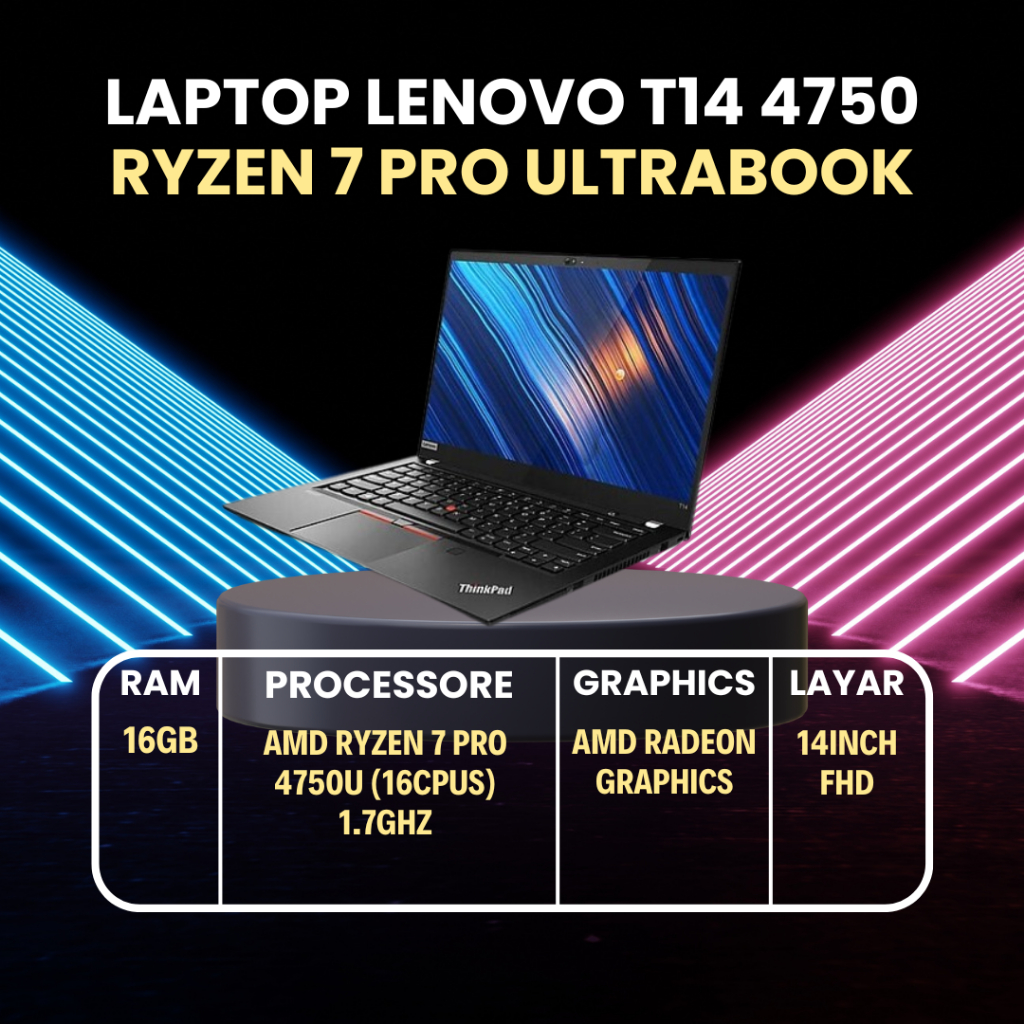 LAPTOP LENOVO T14 RYZEN 7PRO