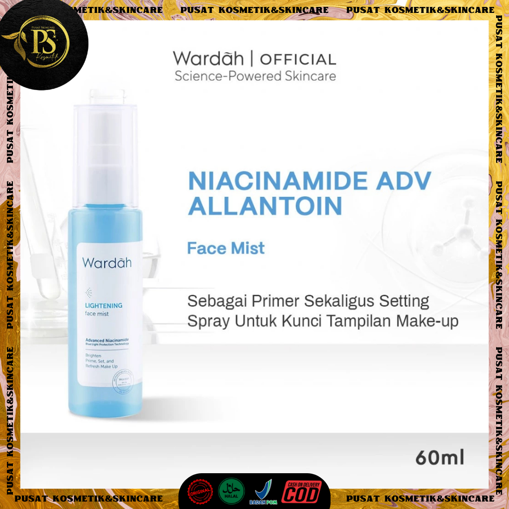 WARDAH LIGHTENING FACE MIST 60ML l Wardah Face Mist