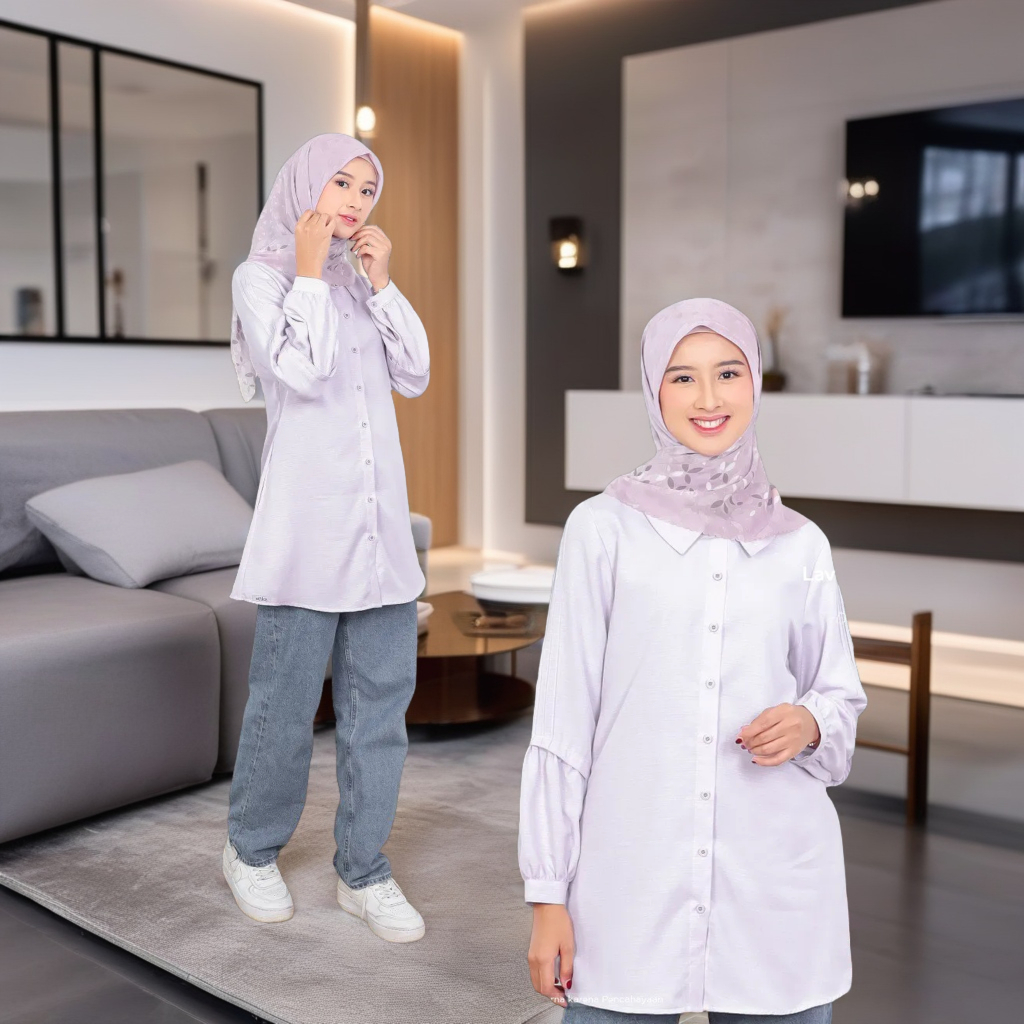 BAJU ATASAN BLUS REMAJA & WANITA ETHICA NAOMI 22 LAVENDER FOG