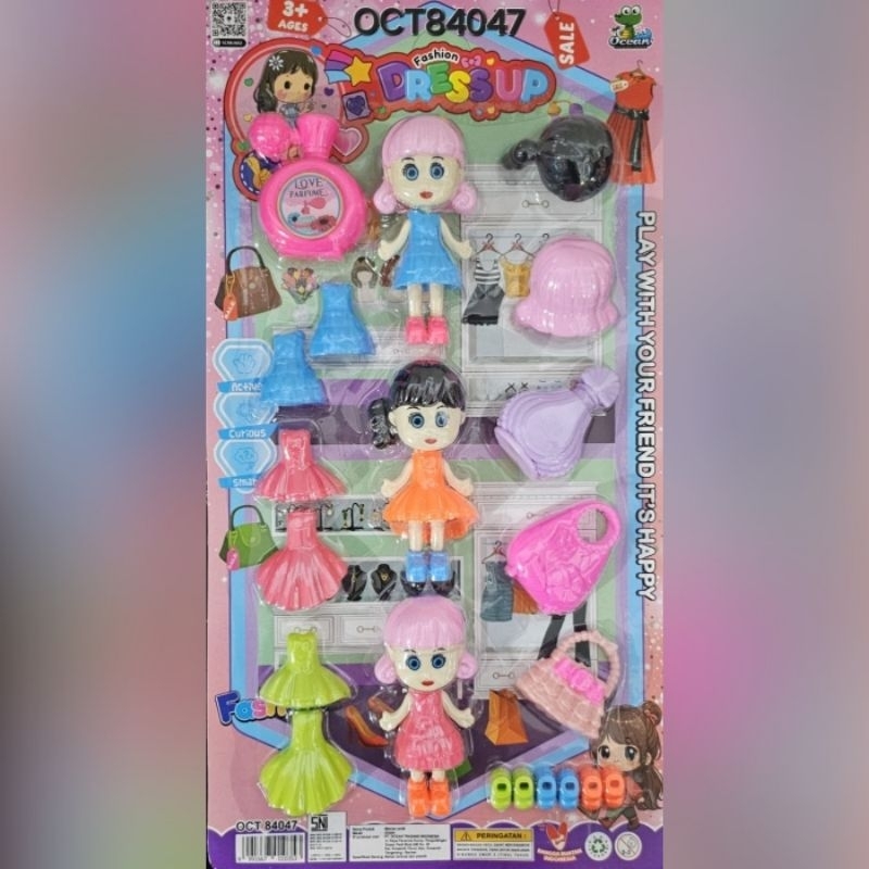 Dress Up LOL Mainan Anak Cewek DIY Bongkar Pasang Baju Fashion Tas Sepatu Parfum Wig Termurah Terlar