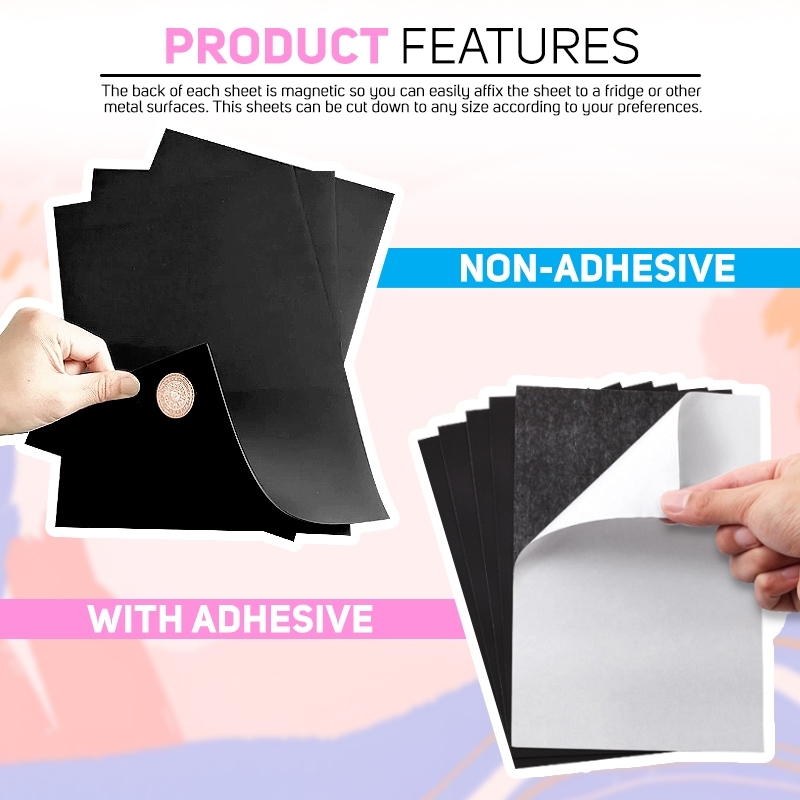 

Magnetic Sheet magnet sheet Ukuran A4 1mm (Polos atau Tanpa Stiker)/Magnet Lembaran/magnet stiker