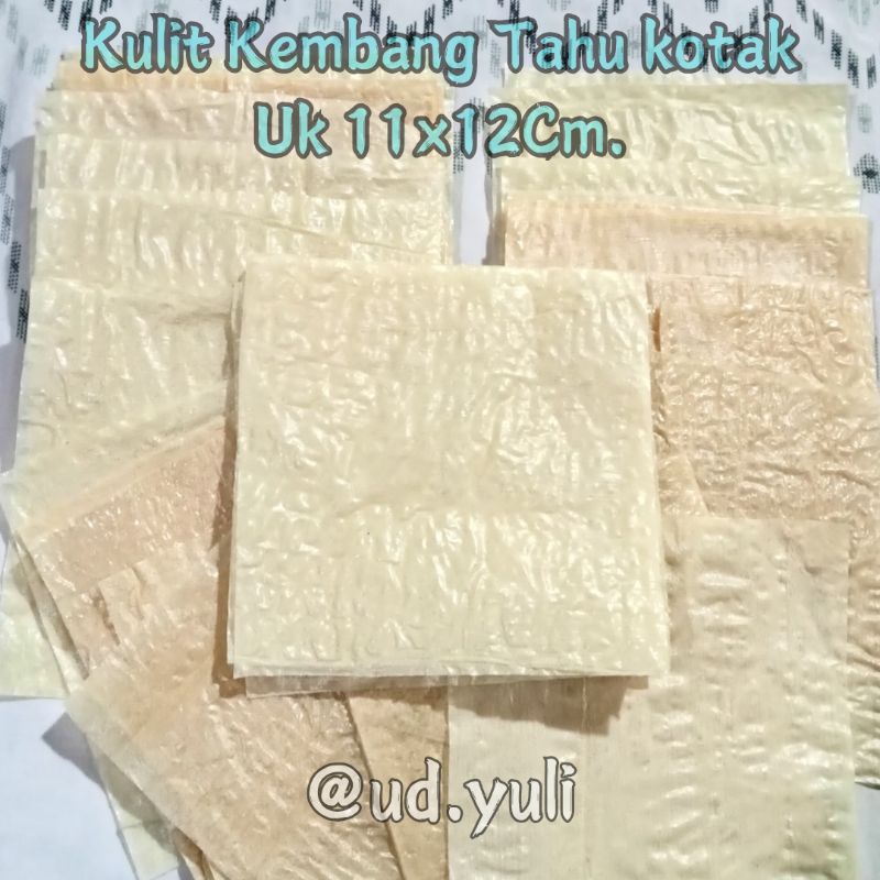 

READY STOK!! Kulit Kembang Tahu Kotak,Ukuran 11×12cm, 1 Pcs isi 50 Lb, HALAL.