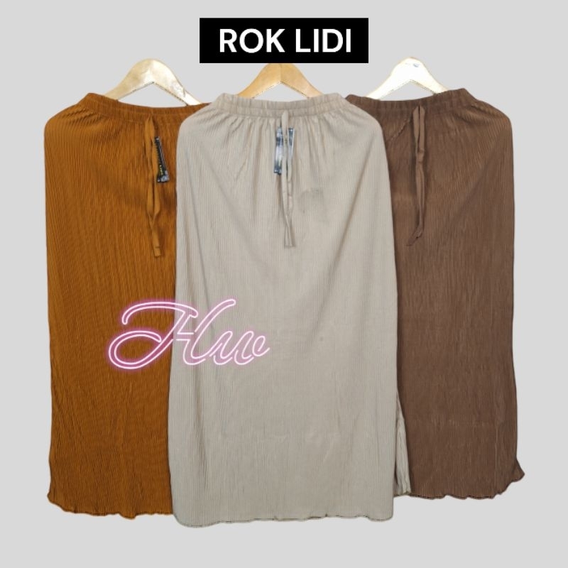 Rok Plisket Lidi Hyget | Kulot Lidi Hyget | Rok Panjang Wanita