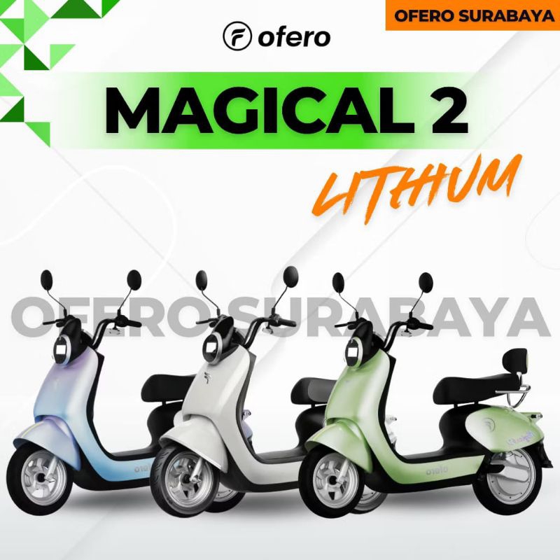 E-BIKE SEPEDA LISTRIK MAGICAL 2 LITH || POWER 500W SPEED 36KM/H