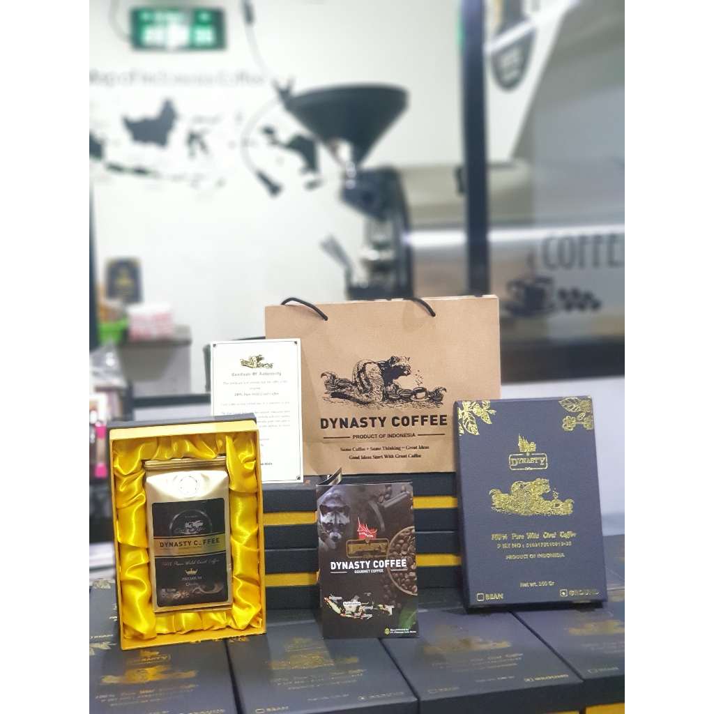 

KOPI LUWAK DYNASTY COFFEE 100 Gr GIFT BOX