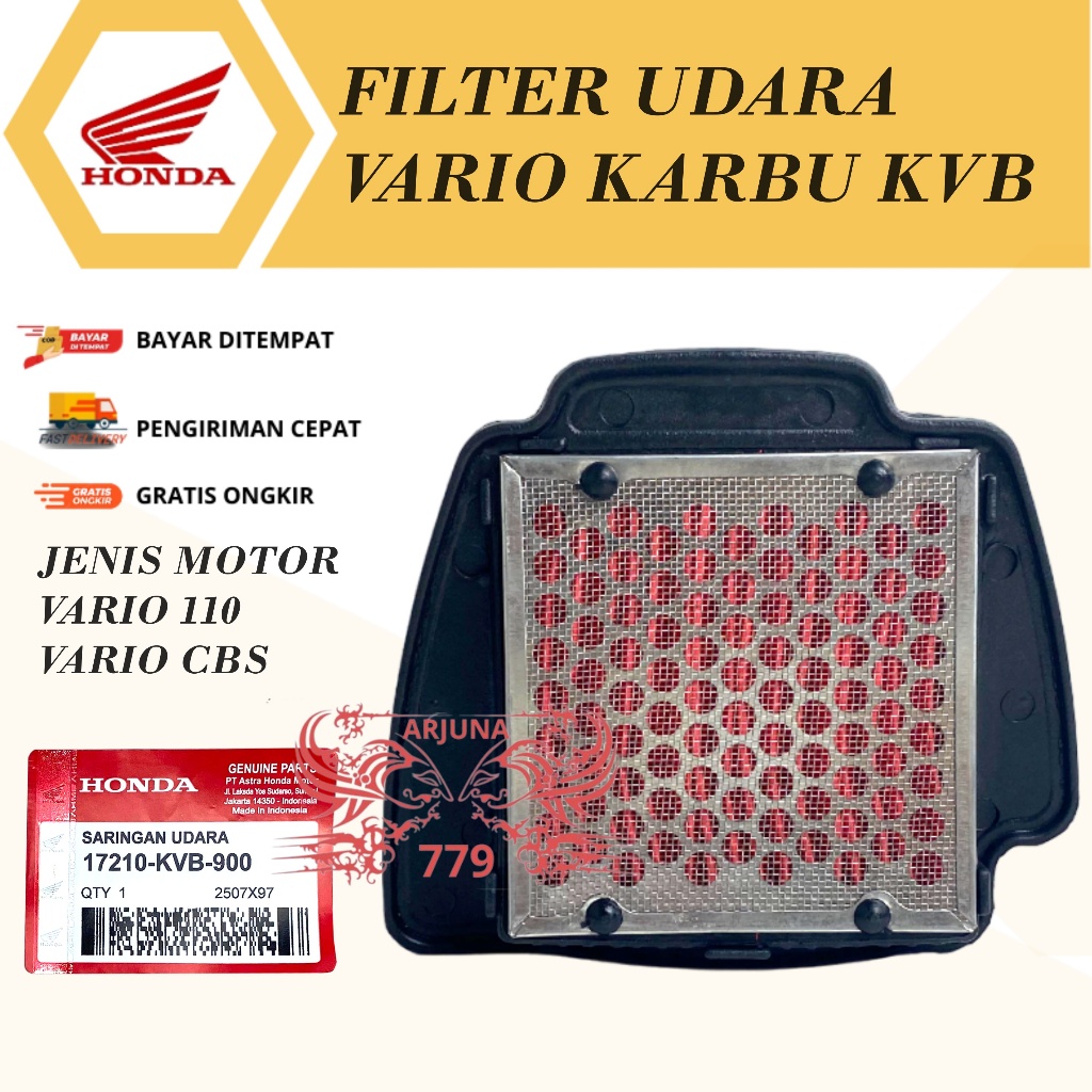 FILTER UDARA VARIO 110 KARBU / SARINGAN HAWA VARIO 110 KARBU