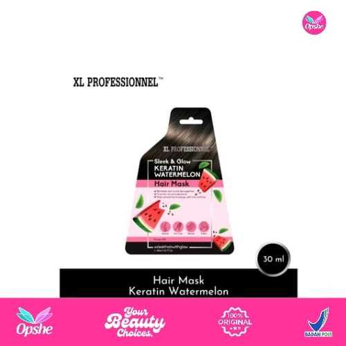 XL PROFFESIONNEL Sleek & Glow Hair Mask Keratin Watermelon