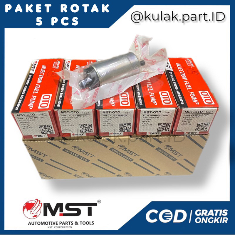 Paket Rotak k25 MST Otopart Rotak Beat Vario 125 Scoopy fi Esp Spacy ISI 5 PCS