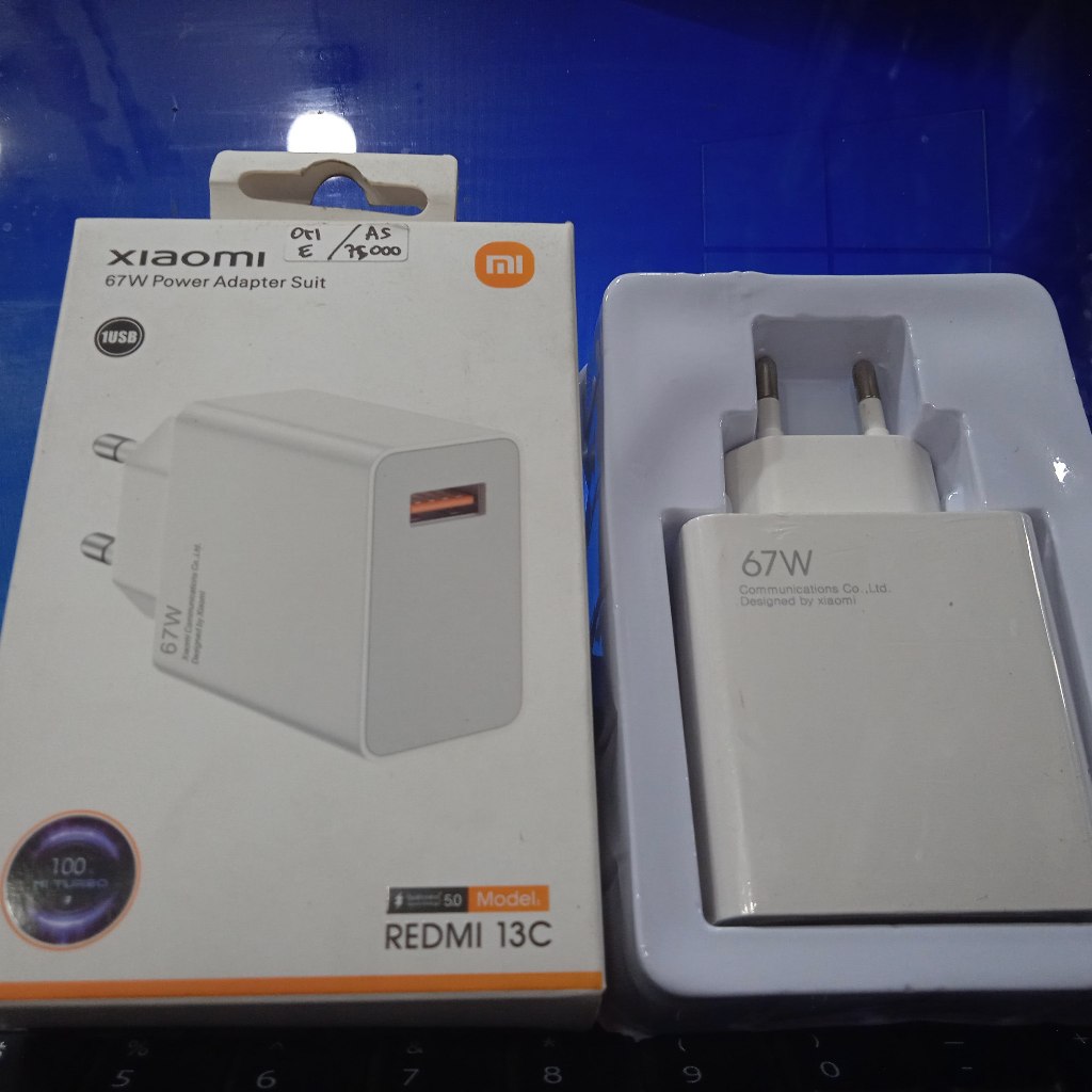 Travel Adapter Charger Xiaomi Fast Charger 67Watt