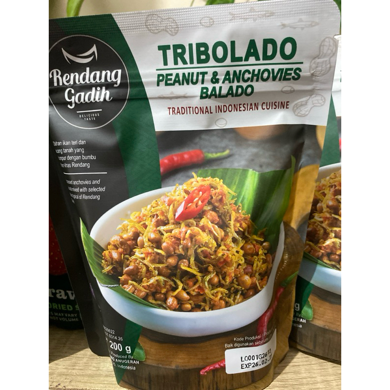 

Tribolado - Teri Kacang Balado - Rendang Gadih original HALAL VIRAALLL