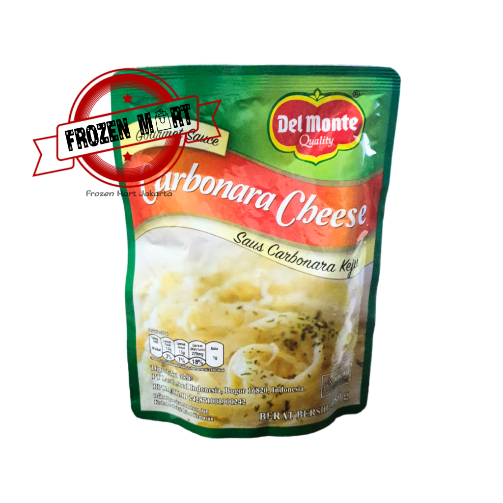 

DEL MONTE Carbonara Cheese Sauce / Saus Carbonara Keju 180 Gr