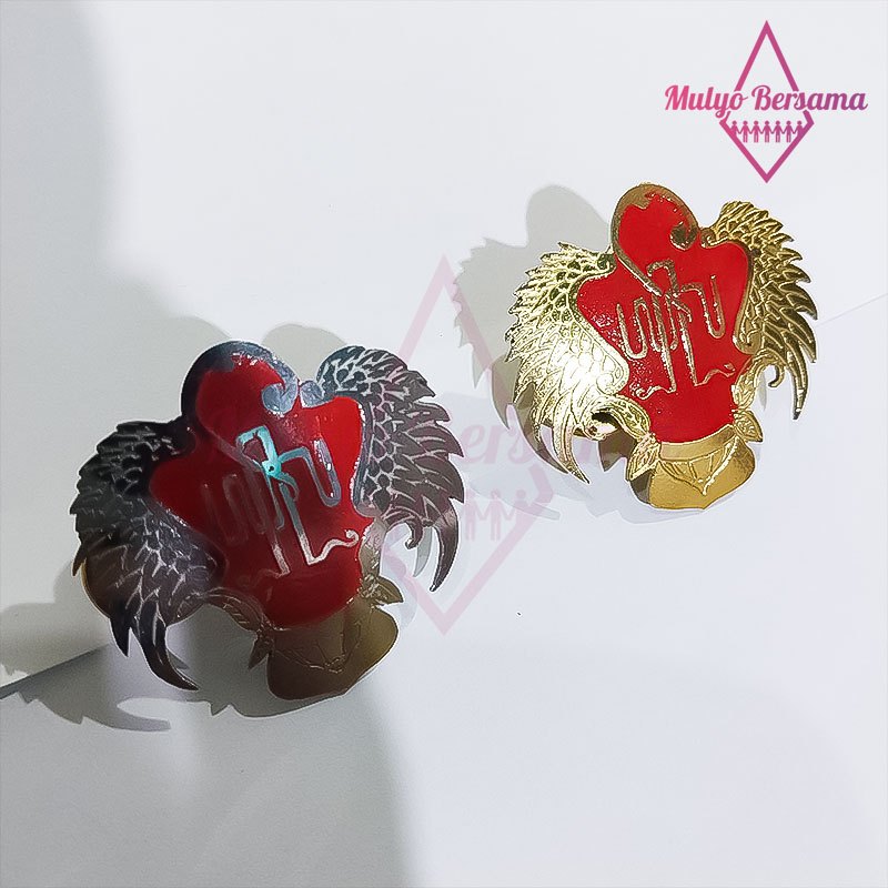 Pin Keraton Jogjakarta Gold Silver Pin Logo Keraton Jogja Murah - Mulyo Bersama