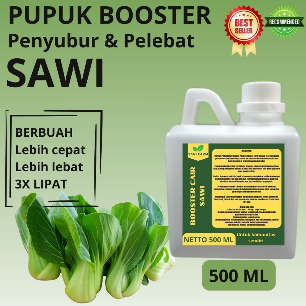 RTF Pupuk Sawi 500 CC Agar Lebat dan Berat / Pupuk Sawi / Pupuk Sawi Baru Tanam / Pupuk Sawi Cair