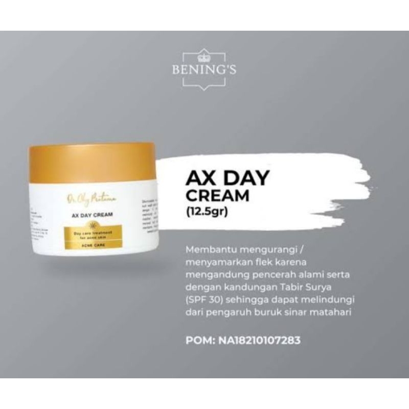 Ax Day Cream dari Bening's Clinic
