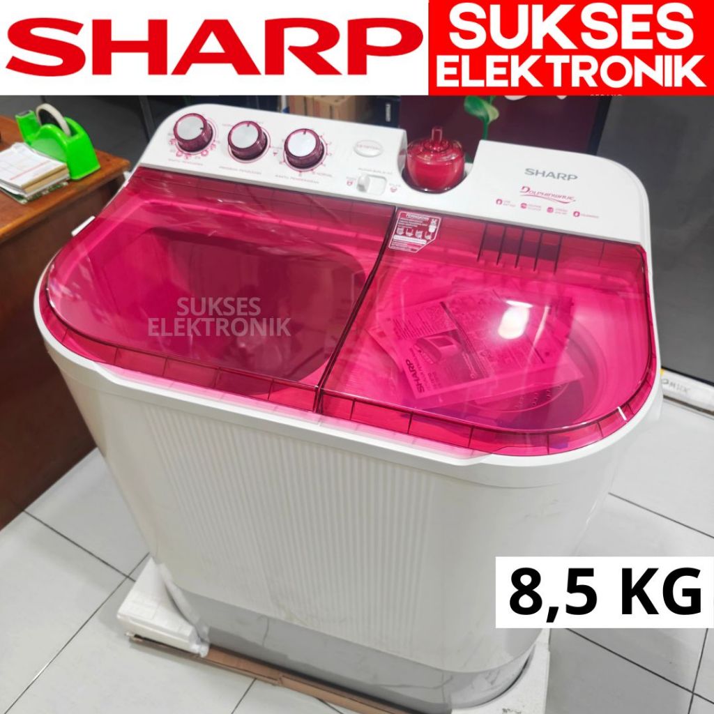 MESIN CUCI SHARP DOLHPIN ES-T871DM 8KG 8 KILO KG / WASH MACHINE 871 DM 871DM DOLPIN WAVE