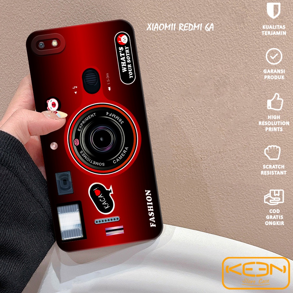 Case Xiaomi Redmi 6A - Casing Hp Xiaomi Redmi 6A Motif Camera - Softcase Xiaomi Redmi 6A - Softcase 