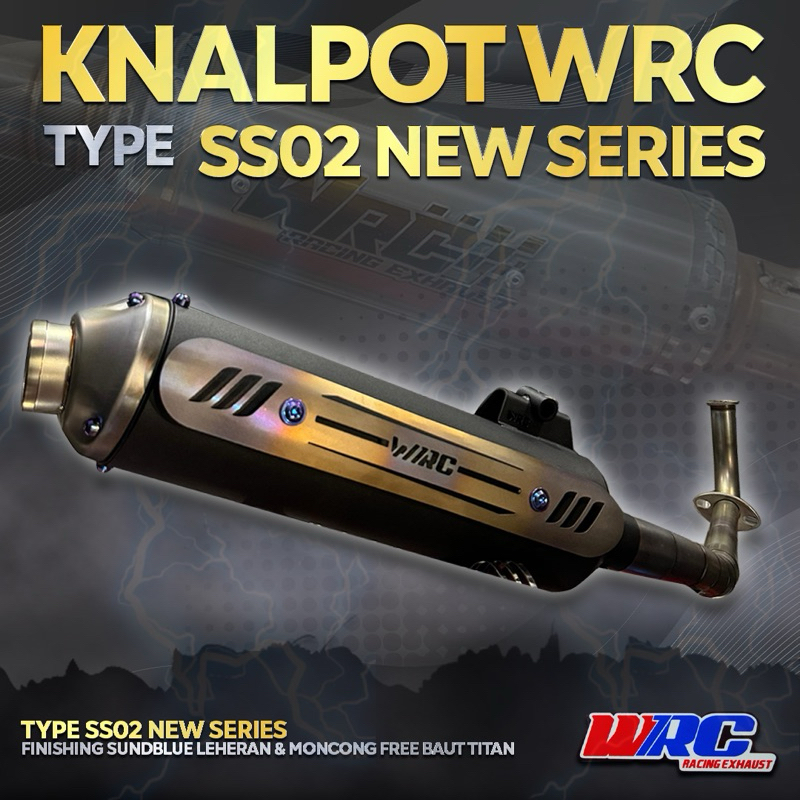 KNALPOT RACING WRC SS02 NEWSERIES BLUECOTING VARIO, NMAX, PCX, AEROX