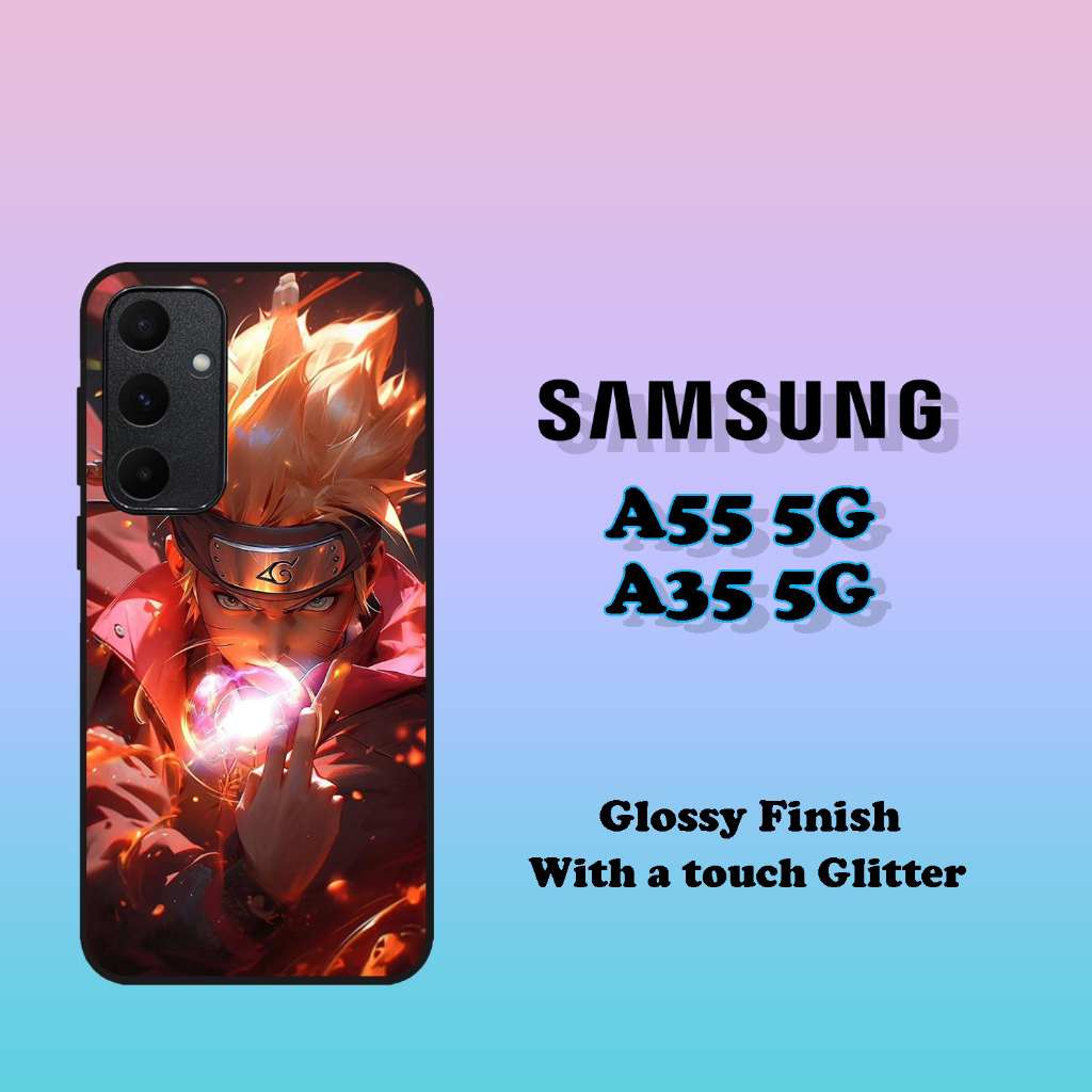 CUSTOM CASE GLOSSY ALL TYPE SAMSUNG A35 5G - A55 5G MOTIF ANIME NARUTO [ PF60 ] DESIGN PREMIUM