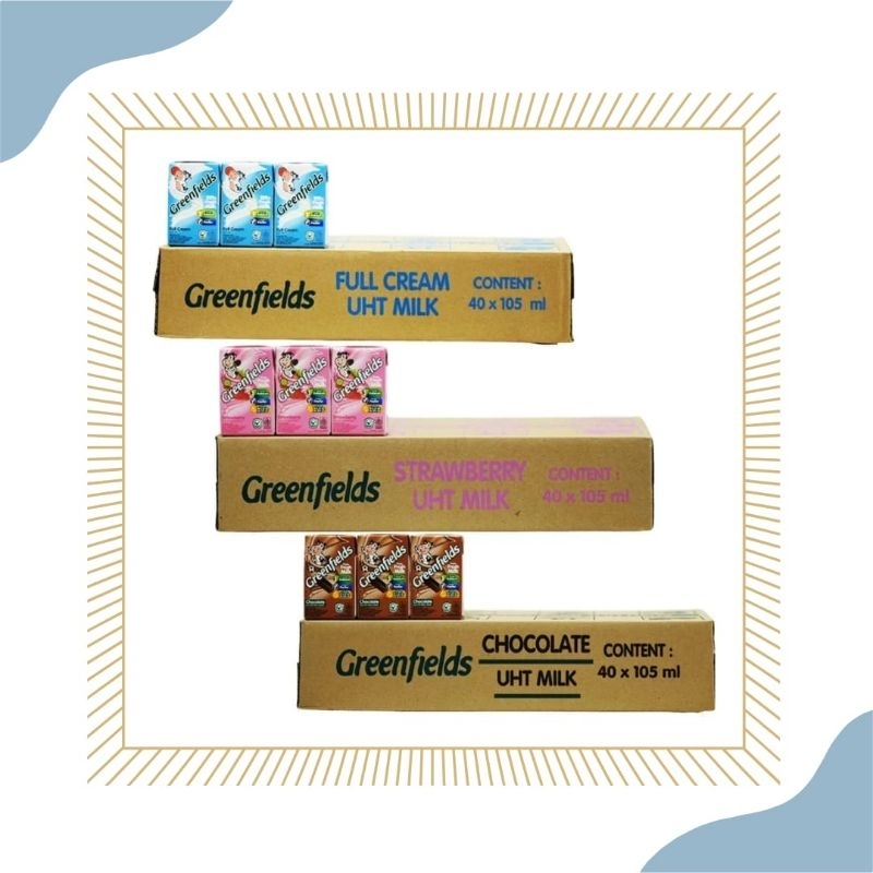 

Susu UHT Greenfields 105 ml 1dus isi 40 exp 06/2026