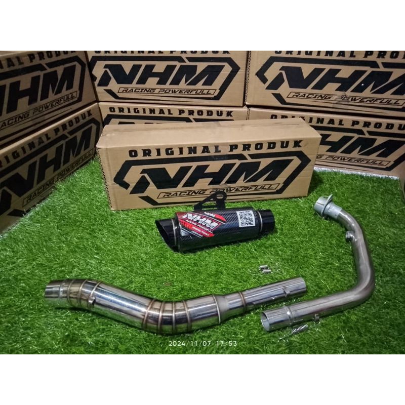 Knalpot Racing Original NHM RACING POWERFULL Custom Proliner Gantungan Paten Pnp CBR150R Sonic Satri