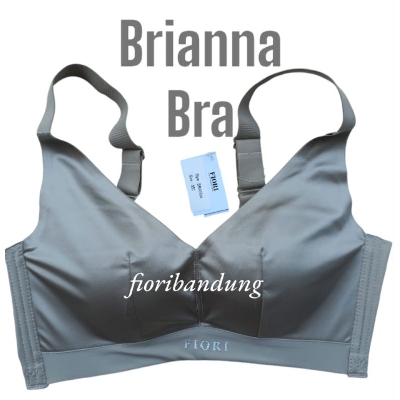 FIORI Bra BRIANNA Grey Metalik | Bra Tanpa Kawat Busa Tipis | Full Cup Kait 4