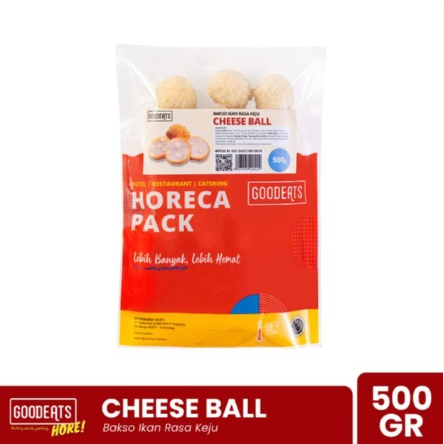 

GOODEATS Cheese Fish Ball 500 Gr isi 25 Pcs/ Bola Ikan Rasa Keju