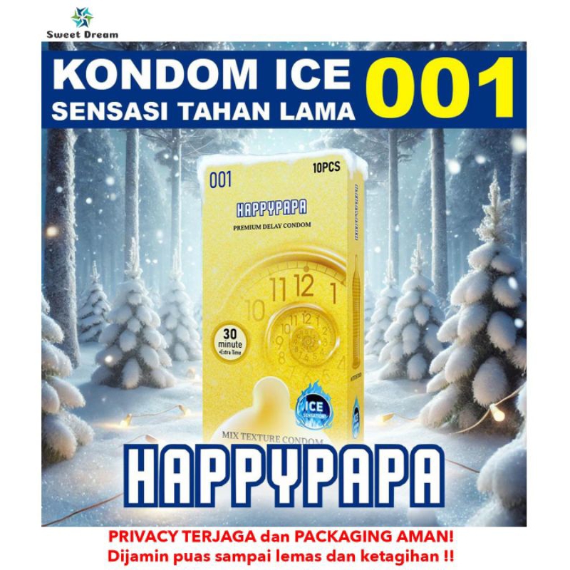 Happy Papa Kondom Premium Kondom Pria Efek Dingin
