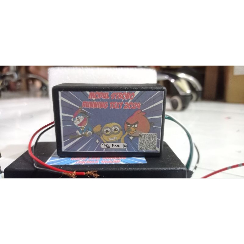 MODUL STROBO 5 BARIS RUNNING TEXT MODE BANYAK BISA DIGANTI LEWAT HP JUGA APLIKASI 12 VOLT DAN 24 VOL