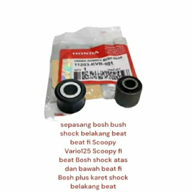 sepasang bosh bush shock belakang beat beat fi Scoopy Vario125 Scoopy fi beat Bosh shock atas dan ba