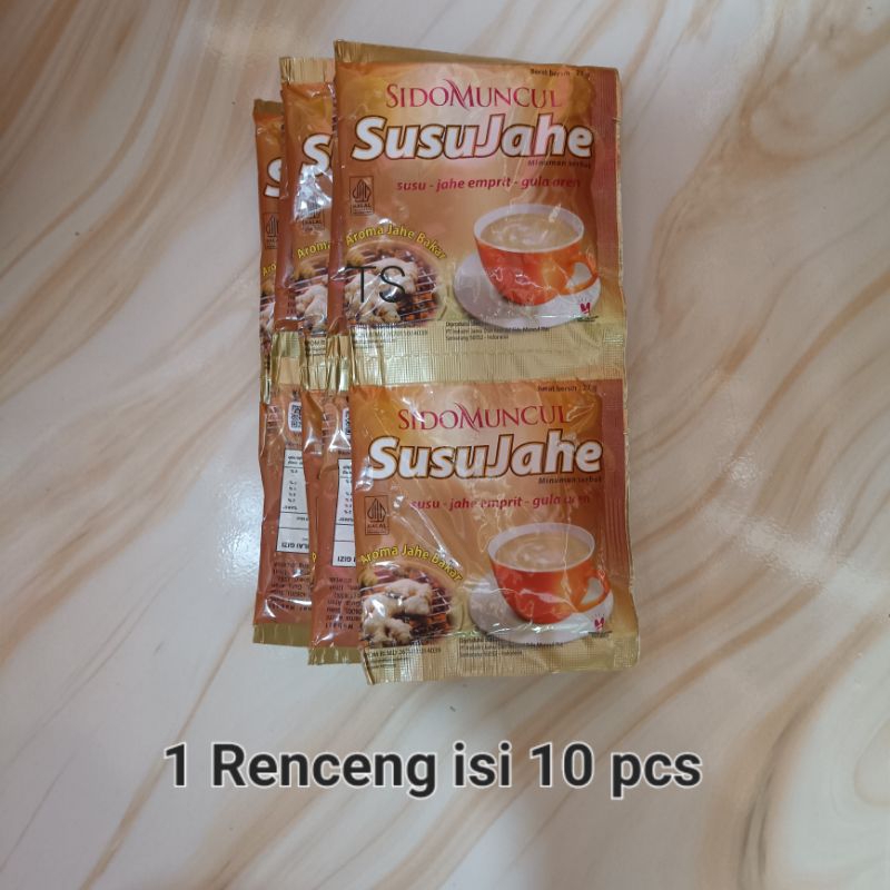 

Susu Jahe Sidomuncul. 1 Renceng isi 10 pcs