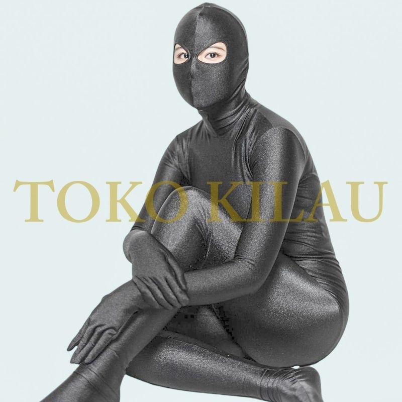 Shiny Zentai Spandex Lycra Open Eyes
