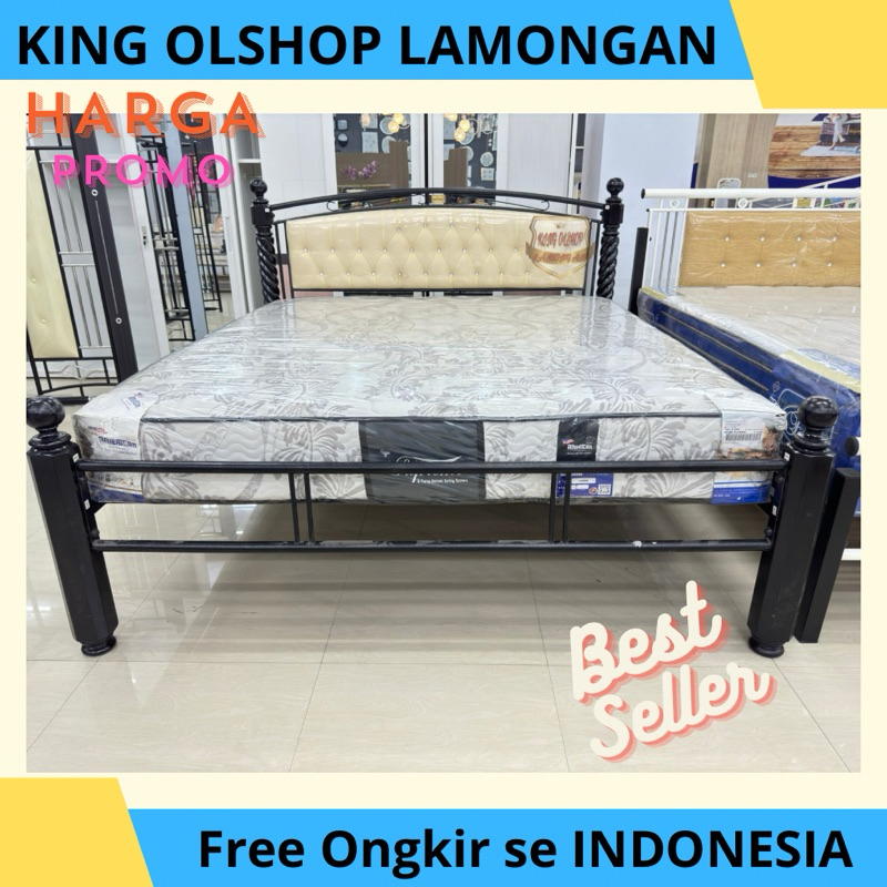 Dipan Ranjang Besi Cleopatra Sun Flower 160 180x200  [LAMONGAN]