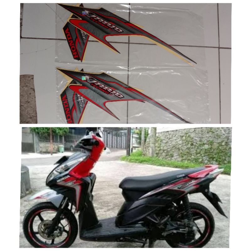 Striping vario techno karbu 2010 hitam sticker vario techno hitam 2010
