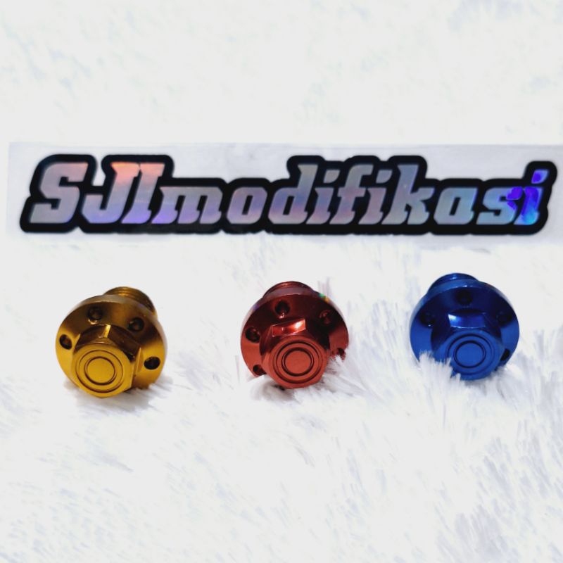 BAUT TUTUP OLI GARDAN YAMAHA MATIC CNC YAMAHA AEROX NMAX MIO NOUVO BAUT OLI GARDAN CNC + BONUS O RIN