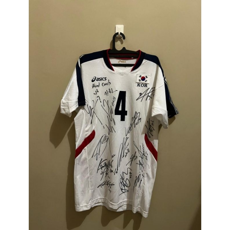 Jersey Volley Timnas Korsel Original full tanda tangan squad