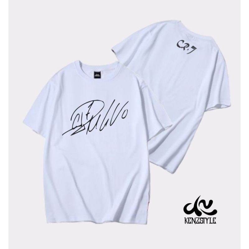 t-shirt Tanda Tangan Cristiano Ronaldo CR7 World Football Star Cristiano Ronaldo T-shirts KENZSTYLE