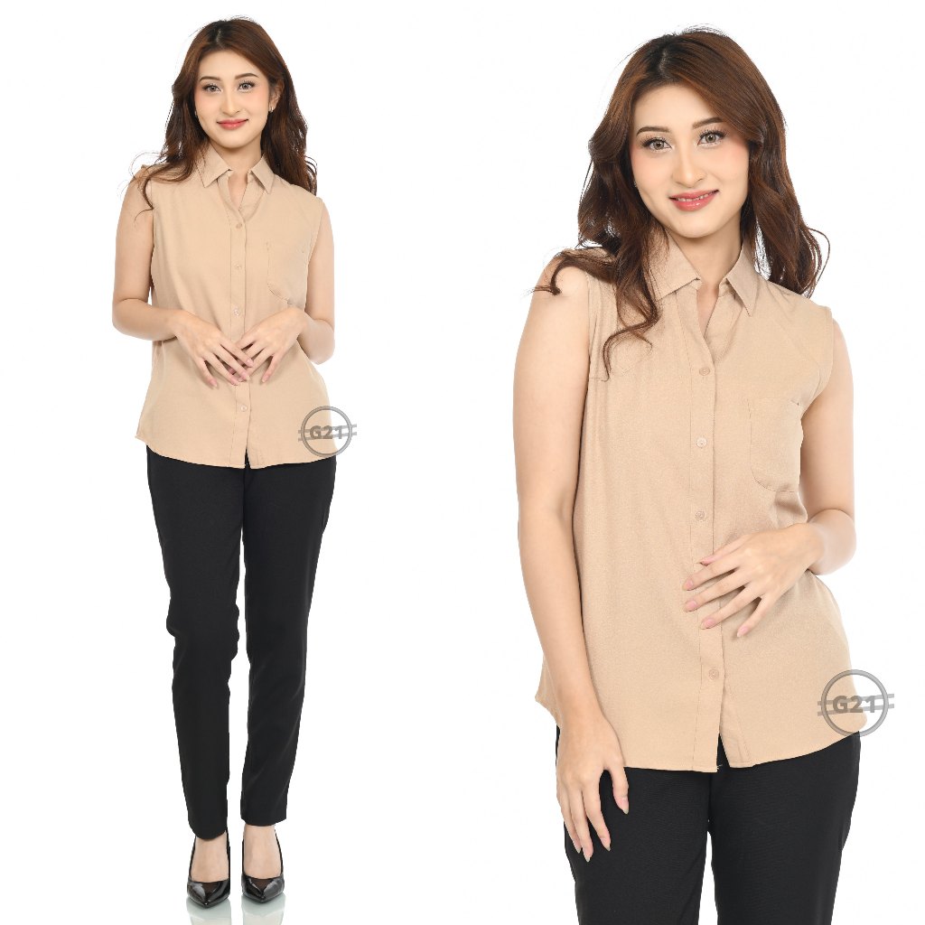 Kemeja Yukensi Tanktop Wanita Inner Basic Dalaman Jas Blazer Bahan Formal Kerja Kantor Premium Quali