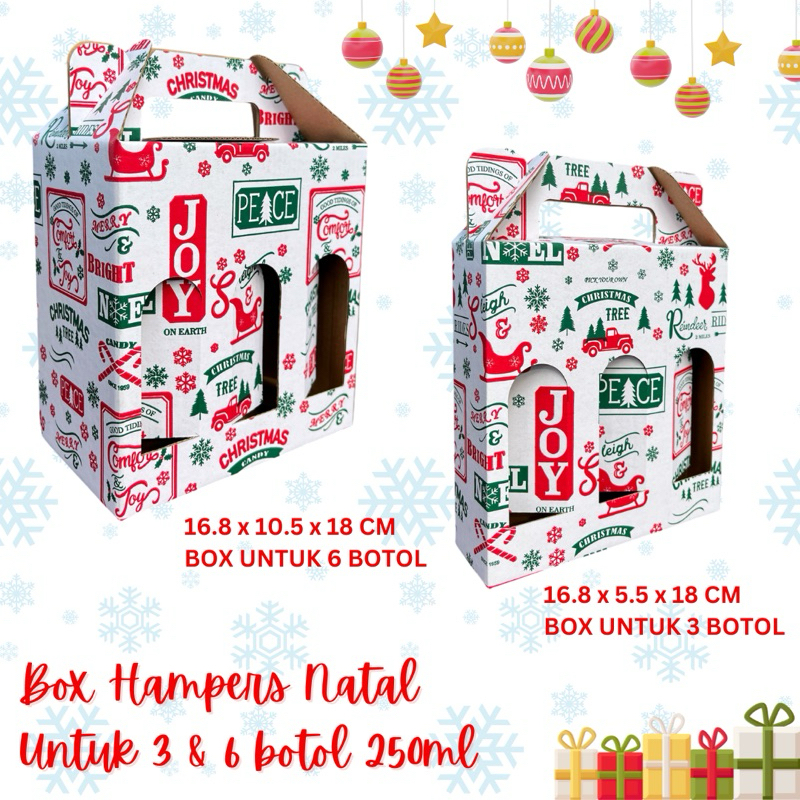 

Box hampers isi 3 6 botol 250ml kotak hampers minuman