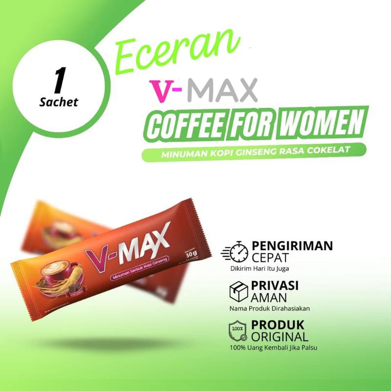 

[ 1 Sachet ] V-MAX Coffee For Women