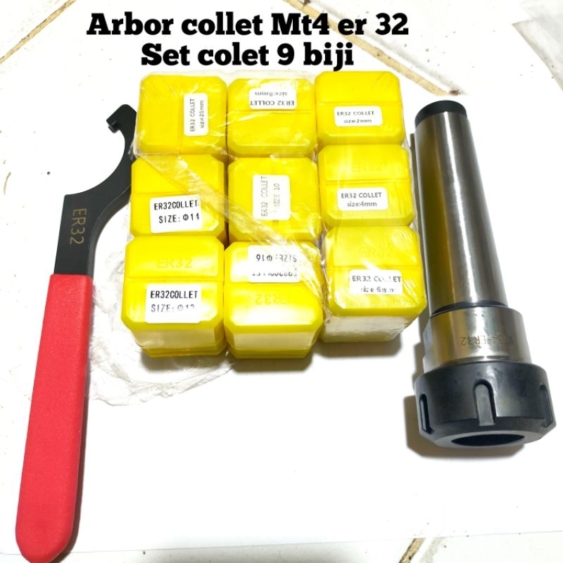 Mt4 er32 Arbor collet mt4 er32 set collet 9 biji