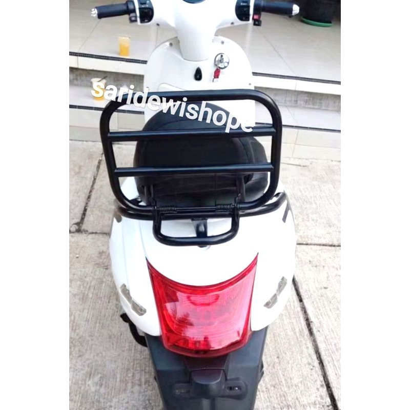 sandaran senderan jok belakang motor listrik uwinfly t5 super pro electrik vespa matic